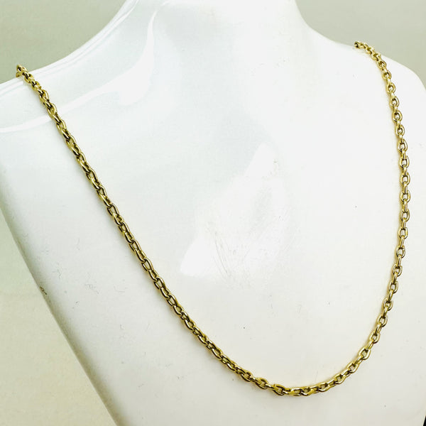 Chaîne Or Jaune Maille Forçat 52cm