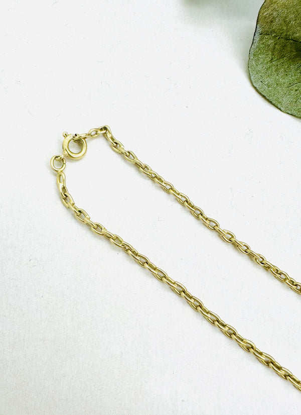 Chaîne Or Jaune Maille Forçat 52cm