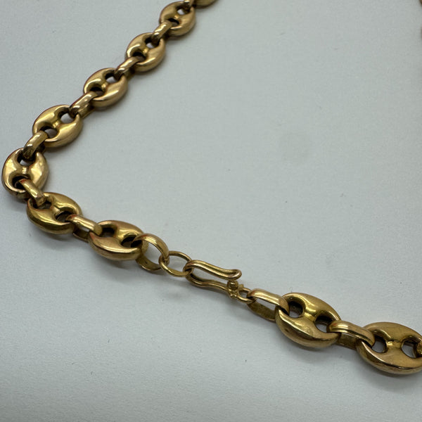 Chaîne Or Maille Grain de Café