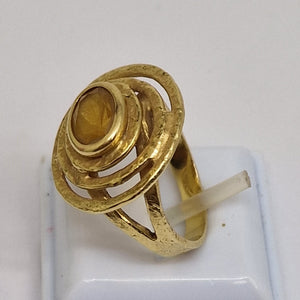 Bague Or avec Citrine