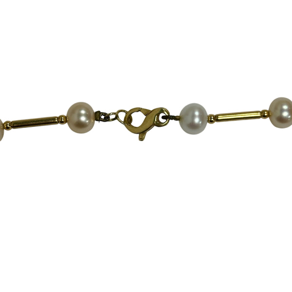 Collier Or avec Perles