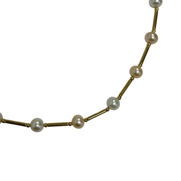 Collier Or avec Perles