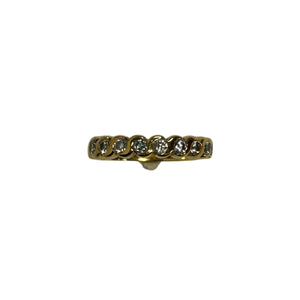 Alliance Demi-tour Diamants Or jaune