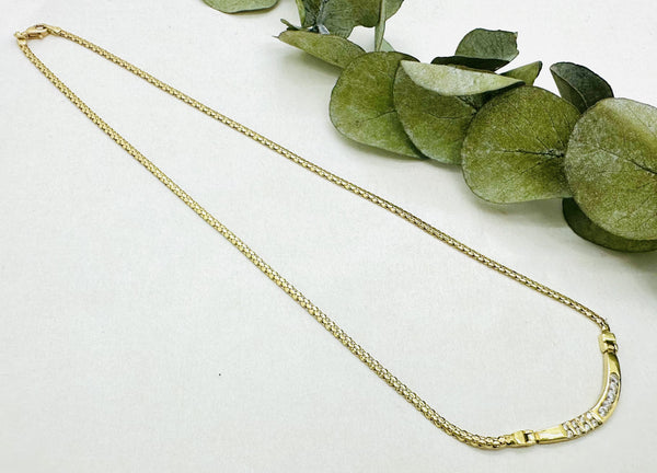 Collier Or avec Oxydes