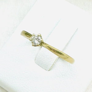Bague Or avec Diamant Solitaire
