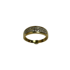 Bague 2 Ors avec Diamants