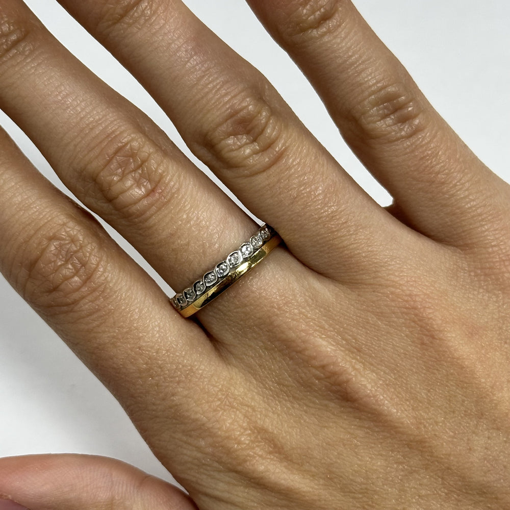 Bague 2 Ors avec Diamants
