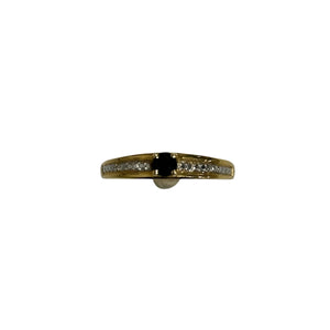 Bague Or avec Pierre Bleue et Diamants