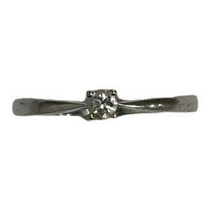 Bague Or avec Diamant Solitaire 0,10ct