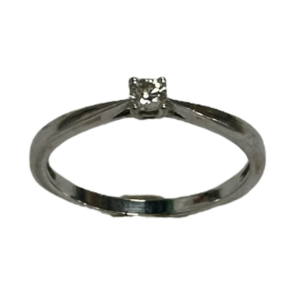 Bague Or avec Diamant Solitaire 0,10ct