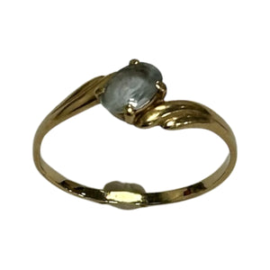 Bague Or avec Pierre Bleue