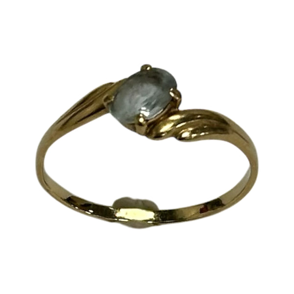 Bague Or avec Pierre Bleue
