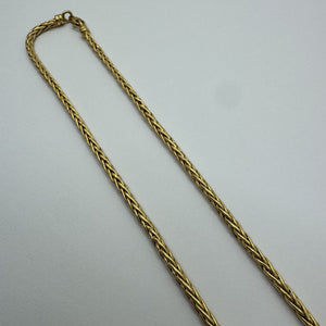 Collier Or Maille Palmier