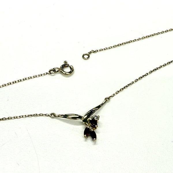 Collier Or avec Rubis et Diamants