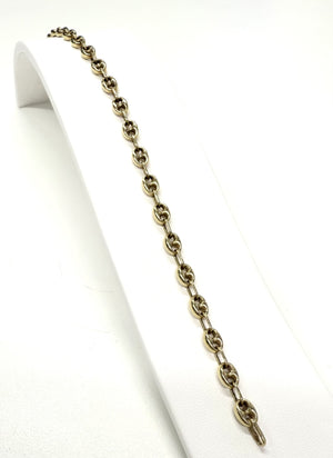 Bracelet Or Maille Grain de Café