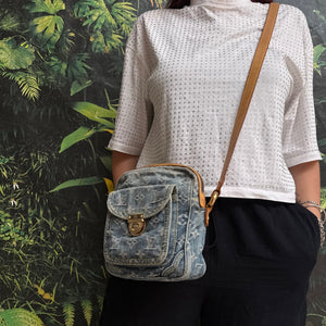 Sac à bandoulière Louis Vuitton Denim monogramme bleu édition limitée