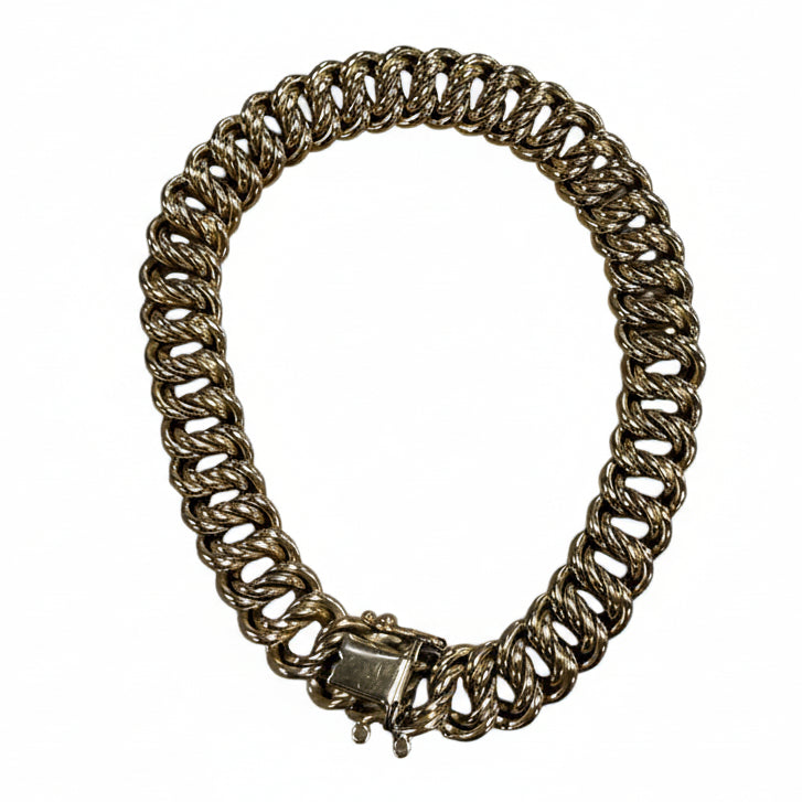 Bracelet Maille Américaine Or Jaune - 18k - L 20cm - 18.31 gr