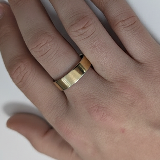 Bagues Alliance et Marquise en Or Jaune 18K - Taille 67