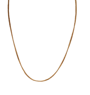 Collier or maille gourmette