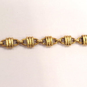 Bracelet Gourmette Or Jaune 18K Tête d'Aigle