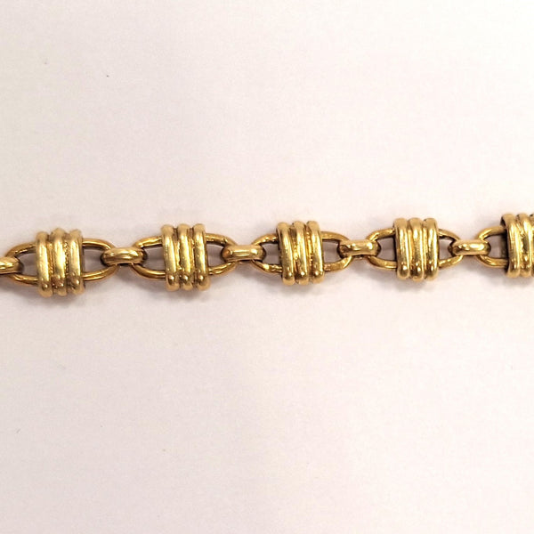 Bracelet Gourmette Or Jaune 18K Tête d'Aigle