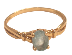 Bague en Or avec Aigue Marine