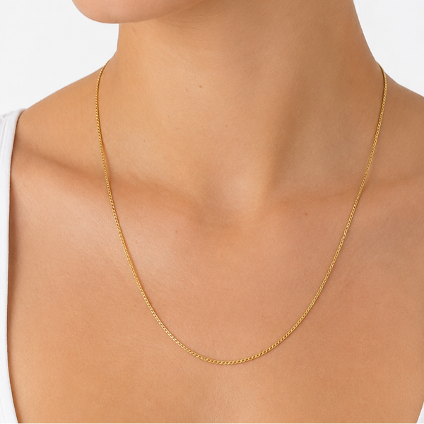 Collier sautoir en or jaune 18K