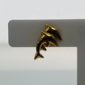 Boucles d'oreille dauphin or
