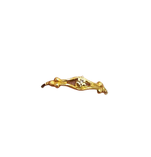 Solitaire en Or Jaune 18K avec Diamant 0.02ct
