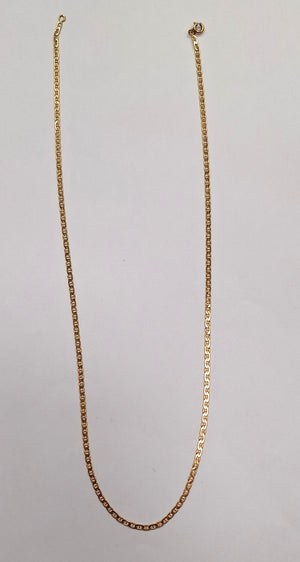 Collier or maille marine