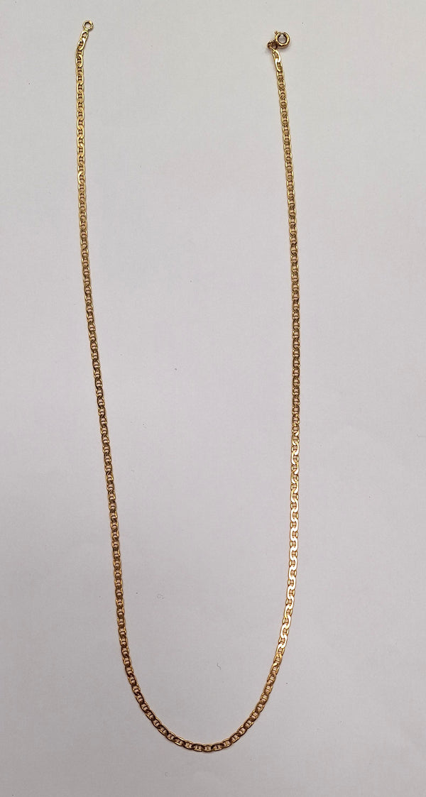Collier or maille marine