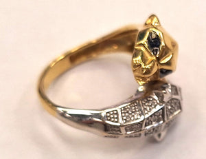 Bague Panthères 2 ors