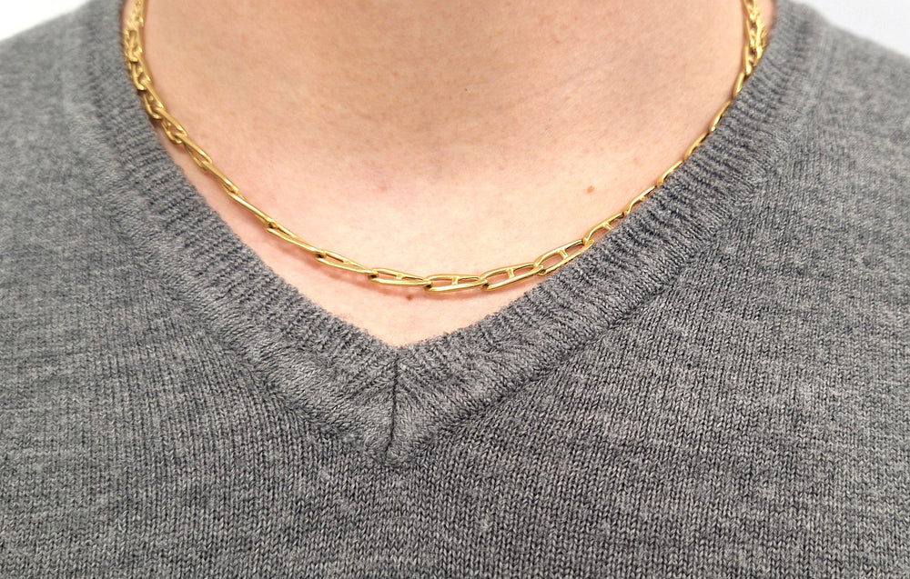 Collier or Maille Marine