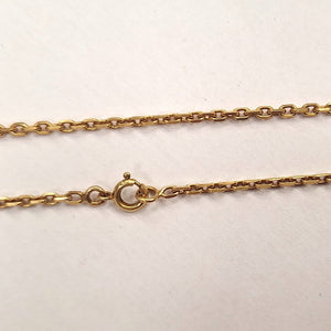 Collier or maille forçat