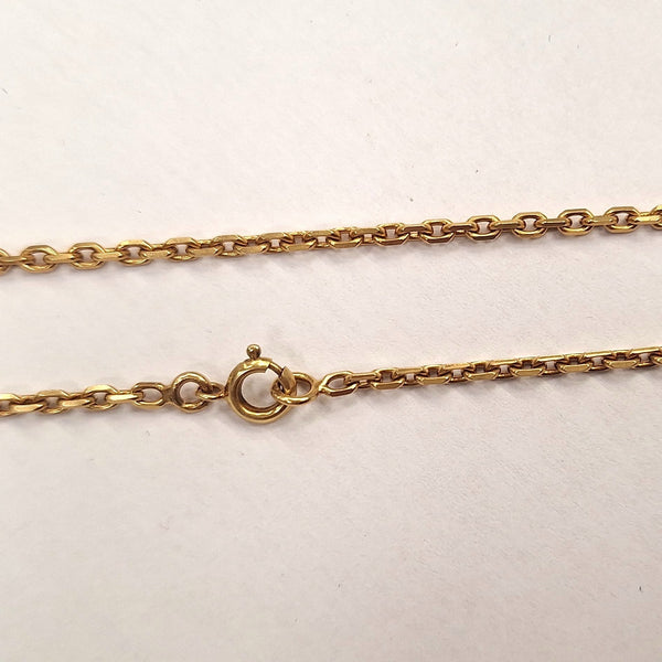 Collier or maille forçat