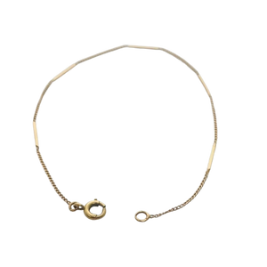 Bracelet en Or jaune 18K maille gourmette Lg 19cm