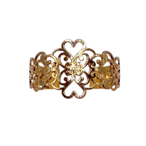 Bague Fleur en Or Jaune 18K T.54