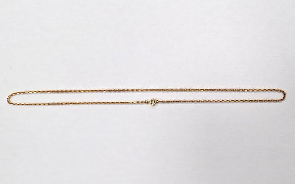 Collier or maille forçat