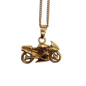 Pendentif Moto en Or Jaune