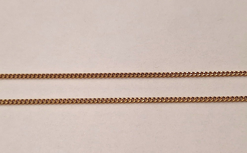 Collier or maille gourmette