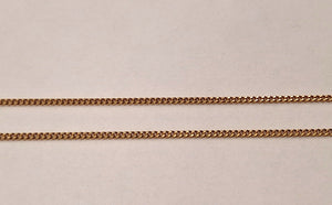 Collier or maille gourmette