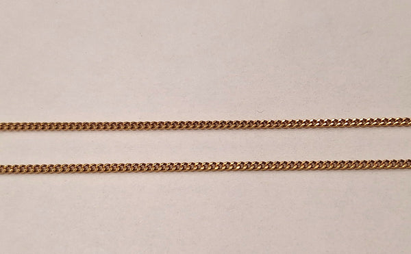 Collier or maille gourmette