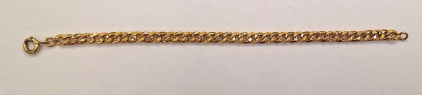 Bracelet Gourmette Or Jaune