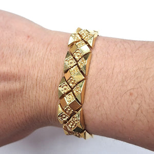 Bracelet Manchette Or Jaune