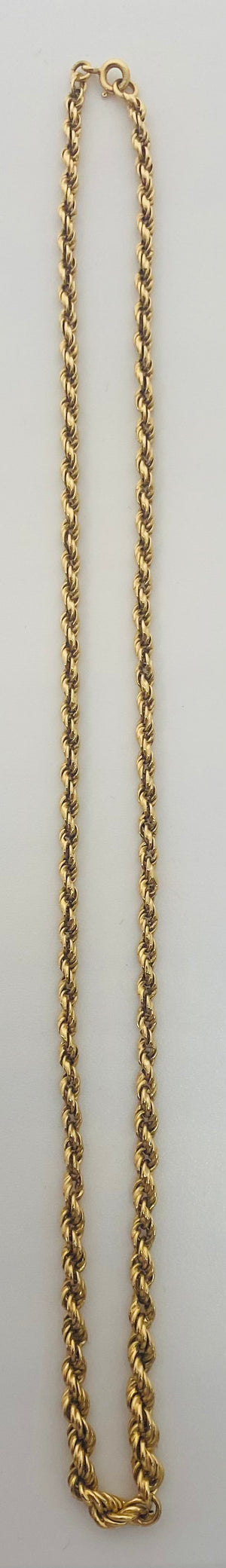 Collier maille corde