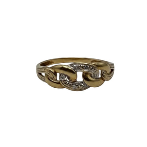 Bague en Or Jaune 18K - T52 - 1.42gr