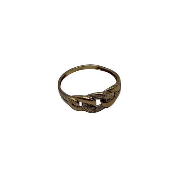 Bague en Or Jaune 18K - T52 - 1.42gr