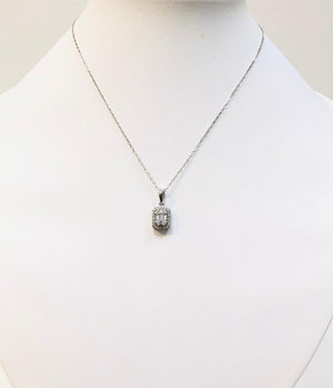 Collier or avec pendentifs diamants