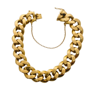 Bracelet Maillon Gourmette Or Jaune 18K 22,19 Grs