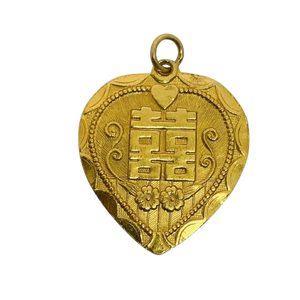 Pendentif Symbole Chinois or 22k